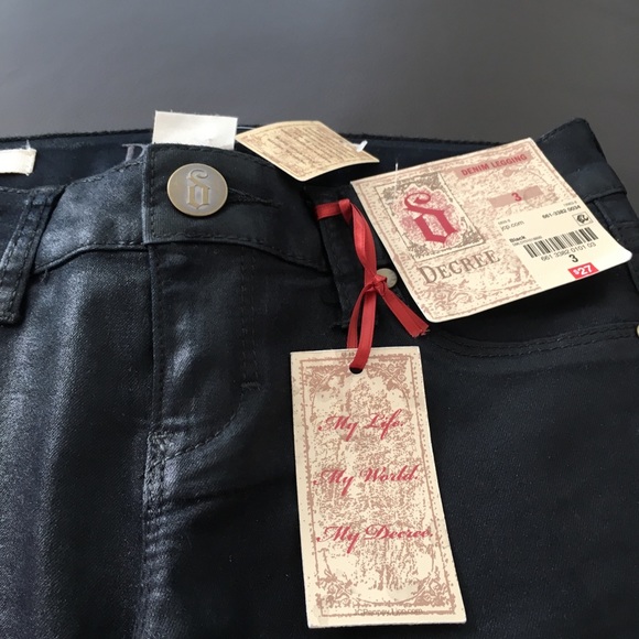 Black Jean leggings - Picture 1 of 3